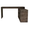 L-Shaped Desk Desti, Office, Dark Brown
