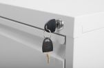 4 Drawer Metal Vertical File Cabinet with Lock Office Home Steel Vertical File Cabinet for A4 Legal/Letter Size